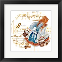 Eight Maids a-Milking Framed Print