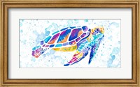 Vibrant Sea Turtle Fine Art Print