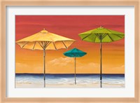 Tropical Umbrellas I Fine Art Print