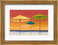 Tropical Umbrellas I Fine Art Print