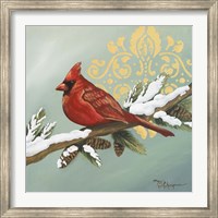 Winter Red Bird II Fine Art Print