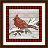 Winter Red Bird IV Fine Art Print