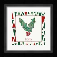 Geometric Christmas I Framed Print