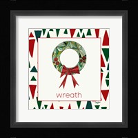 Geometric Christmas IV Framed Print