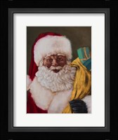 African American Saint Nick Arrives Fine Art Print