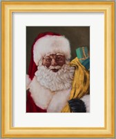 African American Saint Nick Arrives Fine Art Print