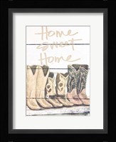 Home Sweet Home Boots in Shape Fine Art Print