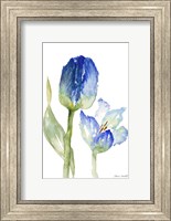 Teal and Lavender Tulips I Fine Art Print