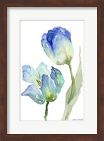 Teal and Lavender Tulips III Fine Art Print