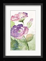 Watercolor Lavender Floral I Framed Print