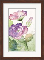 Watercolor Lavender Floral I Fine Art Print