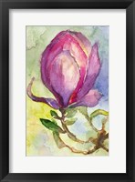 Watercolor Lavender Floral III Framed Print