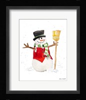 Watercolor Snowman I Fine Art Print