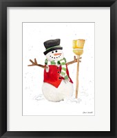Watercolor Snowman I Fine Art Print