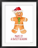 Holiday Gingerbread Man I Fine Art Print