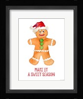 Holiday Gingerbread Man I Fine Art Print