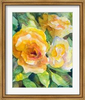 Yellow Roses Garden Fine Art Print