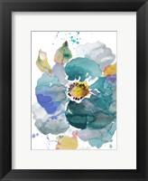 Watercolor Modern Blue Poppy Fine Art Print