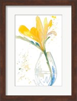 Flowers in Clear Vase I Fine Art Print