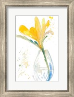 Flowers in Clear Vase I Fine Art Print