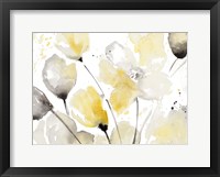 Neutral Abstract Floral II Framed Print