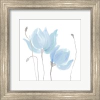 Floral Sway Blue I Fine Art Print