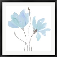 Floral Sway Blue II Fine Art Print
