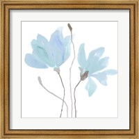 Floral Sway Blue II Fine Art Print