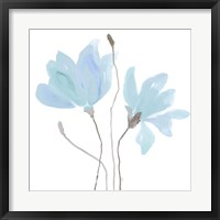 Floral Sway Blue II Framed Print