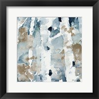 Blue Upon the Hill Square II Framed Print