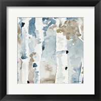 Blue Upon the Hill Square III Framed Print
