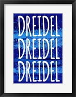 Dreidel Blue Chant Fine Art Print