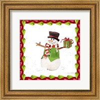 Christmas Snowman II Fine Art Print