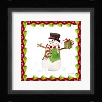 Christmas Snowman II Fine Art Print