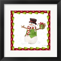 Christmas Snowman II Framed Print