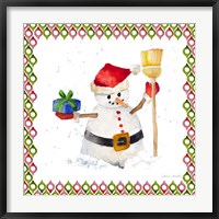 Christmas Snowman III Fine Art Print
