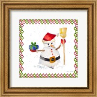Christmas Snowman III Fine Art Print