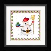 Christmas Snowman III Fine Art Print