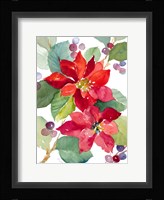 Berry Poinsettias Fine Art Print