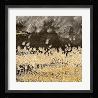 Gold Winds Square I Framed Print
