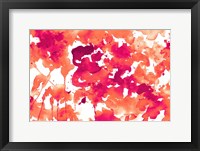 Splash of Pinks In Fall II Framed Print