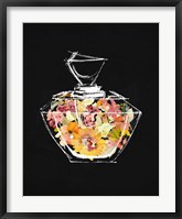 Crystal Watercolor Perfume on Black II Fine Art Print