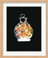 Crystal Watercolor Perfume on Black I Fine Art Print