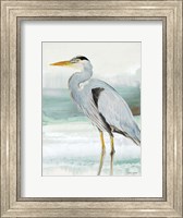 Heron on Seaglass  I Fine Art Print