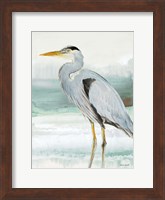 Heron on Seaglass  I Fine Art Print