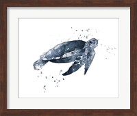 Navy Ink Turtle II Fine Art Print