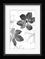 Into Summer Black and White I Framed Print