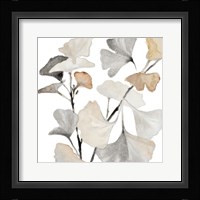 Neutral Ginko Stems I Fine Art Print