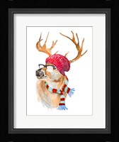 Winter Fun Deer Fine Art Print