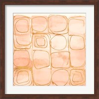 Circular Squares of Peach Fine Art Print
